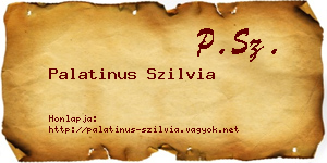 Palatinus Szilvia névjegykártya